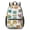 Multicolor Cat Head, variant on Chubby Cat and Yarn Blue Pattern 17" School Backpacks for Teens,Waterproof Oxford Fabric,S-Shape Padded Straps for School,Travel,Hiking,Camping