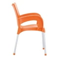 thumbnail image 5 of Compamia Romeo Resin Dining Arm Chair Orange, Set of 2, 5 of 6