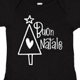 thumbnail image 4 of Inktastic Buon Natale Christmas Tree with Heart and Star Boys or Girls Baby Bodysuit, 4 of 5