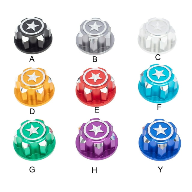 4PCS/Packs Wheel Nuts Hubcap Deepen Threaded Wheel Cover Toy Accessory Replace Parts Waterproof Caps Nuts 1/8 RC Truck Purple