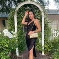 thumbnail image 2 of Bolso bandolera Dasein para mujer, acolchado, dorado, con cadena, 2 of 6