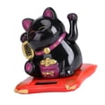 thumbnail image 6 of Uadme Eco-Friendly Lucky Waving Cat, Solar Powered Cute Fortune Cat Good Luck Wealth Welcoming Cats Toy with Waving Arm Home Display Car Decor(black), 6 of 8