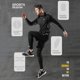 thumbnail image 5 of 3 unids/set hombres chándal gimnasio Fitness ropa de compresión correr deporte desgaste medias Azul m Colcomx Chándal transpirable para hombre, 5 of 7