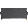 thumbnail image 2 of Lexicon Dunleith Modern Contemporary Velvet Tufted Sofa in Gray and Walnut, 2 of 7