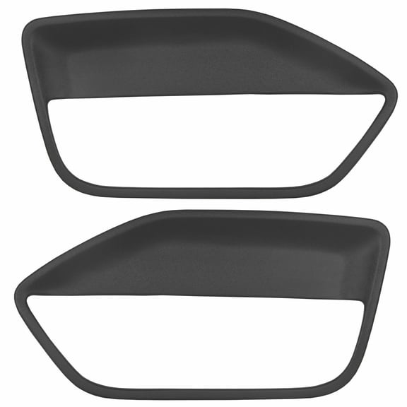 Pair Interior Door Panel Insert Hard Cover BLACK ABS For FORD MUSTANG 2005 -2009