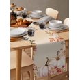thumbnail image 3 of Table Runners 72 Inches Long Dress Scarves, Orange Pumpkins Fall Farmhouse Kitchen/Dining Table Runner, Coffee Tablerunners, Thanksgiving Flowers Autumn Leaves 13x72 Inch, 3 of 7