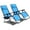 Light Blue, variant on GVN 2 Pieces Folding Lounge Chair with Zero Gravity-Light Blue, Adjustable Zero Gravity Folding Reclining for Deck, Beach, Yard
