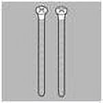 Delta Screws (2) - Extra Long - Escutcheon Trim in Chrome RP12630