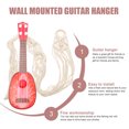 thumbnail image 4 of Cotton Rope Macrame Ukulele Hanger Wall Mount Guitar Holder, 4 of 8