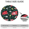 thumbnail image 6 of Round Picnic Table Cloth 100% Waterproof & Oil Proof, Elastic Fitted Table Cover for 45"-52" Round Tables, for Dining, Camping, Outdoor, 6 of 7