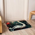 thumbnail image 6 of Swan Area Rugs: Polyester Non-Slip Kitchen Mat Office Rug - Machine Washable, 6 of 6