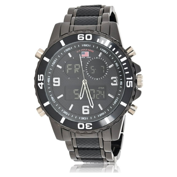 U.S. Polo Assn. Adult Male Watch Analog and Digital in Black (US8866WM)