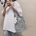 thumbnail image 5 of Leopard Print Canvas Bag Women Handbag Print Shoulder Bag Vintage Canvas Bag, 5 of 5