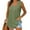 Army Green, variant on Yaoyar Summer Tank Tops for Women Loose Fit Pleated Square Neck Sleeveless Tops Curved Hem Flowy