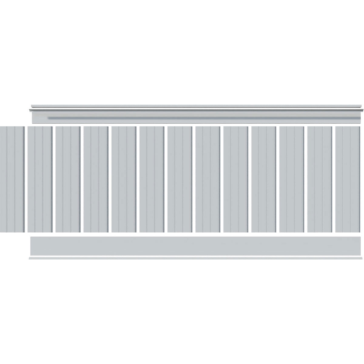 40" Height Deluxe Beadboard 8' Length PVC Wainscoting Kit, (for heights up to 41-5/8")