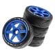 thumbnail image 2 of 4 Uds Neumáticos de rueda de goma de repuesto Sunnimix para vehículos de Control remoto 1:8 modelo DIY modificado Azul ruedas de oruga rc, 2 of 7