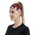 thumbnail image 3 of Balery Christmas Buffalo Plaid Sports Headbands for Men,Moisture Wicking Workout Headband, Sweatband Headbands for Running,Cycling,Football, 3 of 9