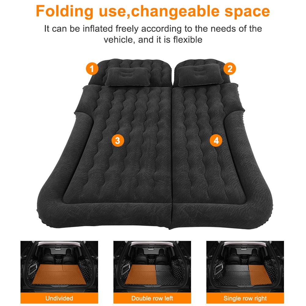Zerodis 2In1 Multifunction Inflatable Travel Air Mattress with Pump