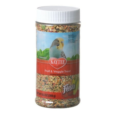Fruit Veggie Treat - Kaytee Fiesta Fruit & Veggie Treat - Parakeet 9.5 oz - Pack of 4