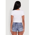 thumbnail image 5 of Womens Ambiance Classic Fit Scoop Neck Short Sleeve Cropped Tee, 5 of 5