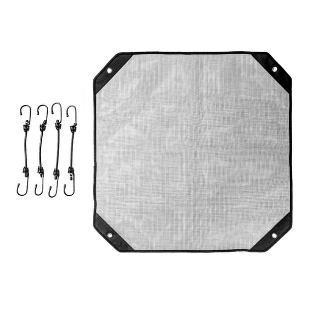 (Malla grande + 4 ganchos) Cubierta para aire acondicionado exterior contra lluvia y nieve Cubierta cuadrada vertical para aire acondicionado exterior (91*91 cm) Material: tela Oxford