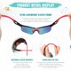 thumbnail image 5 of Gafas de sol para niños Vcarsian Youth Baseball polarizadas UV400, 5 of 7