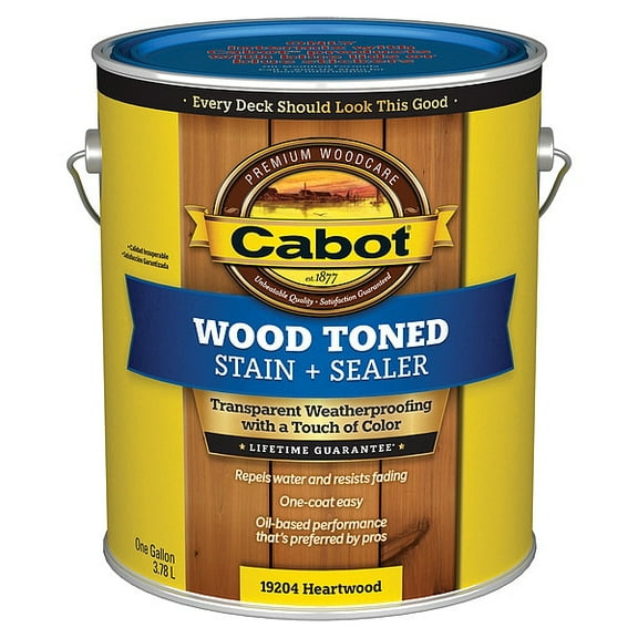 Wood Toned Deck & Siding Stain, Heartwood, 1-Gal.
