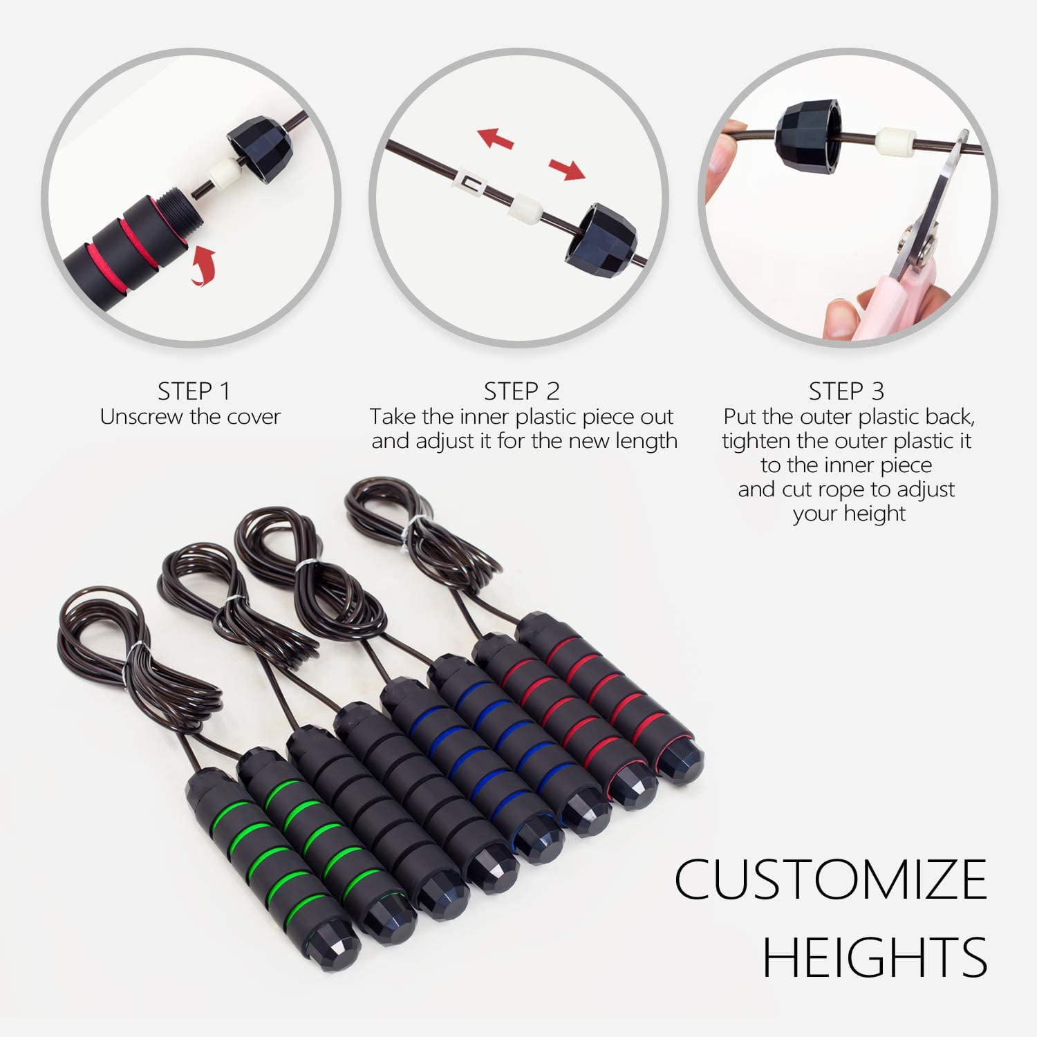 Jump Rope Skipping Rope for Workout, Jumping Rope Jump Ropes for Fitness