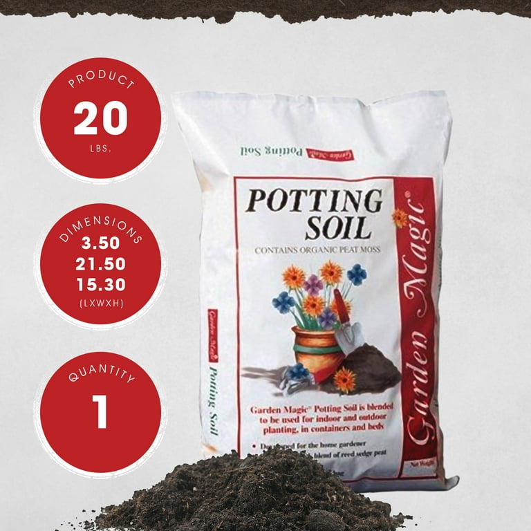 Michigan Peat Garden Magic Potting Soil Mix, Reed Sedge Peat Blend
