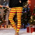 thumbnail image 2 of Ruimatai Women's Christmas Striped Leggings Festive Print Yoga Pants Stretchy Workout Fitness Tights for Holiday Party Comfort, 2 of 9