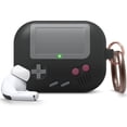 thumbnail image 1 of Compatible con funda Airpods Pro3, funda con diseño clásico de consola de juegos portátil con llavero, construcción de silicona duradera, 1 of 6
