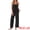 Black, variant on DARING DIVA Women's Cami Tank Top and Pants Pleated Pajama Sets with Pockets M Black