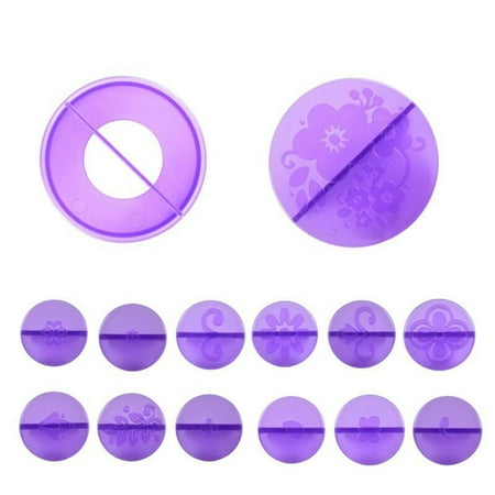 

Famure 2Pcs Biscuit Molds with 12 Shapes Decoration Stamps-Round DIY Baking Mold Diameter in 67mm/2.64in for Baking DIY Cookie Dessert Reusable & Easy to Clean Christmas Baking Accessories