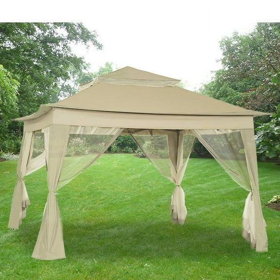 Garden Winds Replacement Canopy Top for Sunjoy Portable 10x10 Gazebo - D-GZ849PST-A1 - Riplock 350