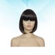 thumbnail image 5 of EeaseMX Peluca de pelo corto y liso con flequillo, ideal para mujer (castaño oscuro), 5 of 7
