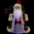 thumbnail image 3 of Northlight Lighted Color-Changing Fiber Optic Santa Claus Christmas Tree Topper - 12", 3 of 6
