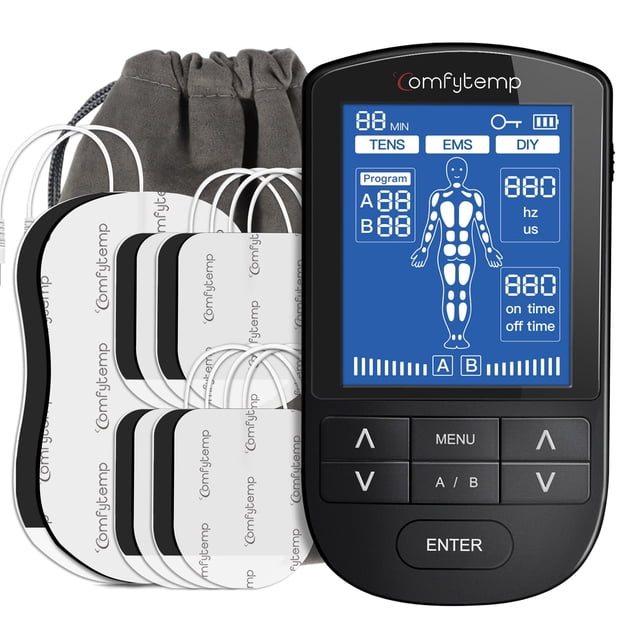 Estimulador muscular TENS Unit Comfytemp para aliviar el dolor