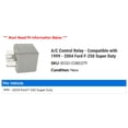 thumbnail image 2 of A/C Control Relay - Compatible with 1999 - 2004 Ford F-250 Super Duty 2000 2001 2002 2003, 2 of 2