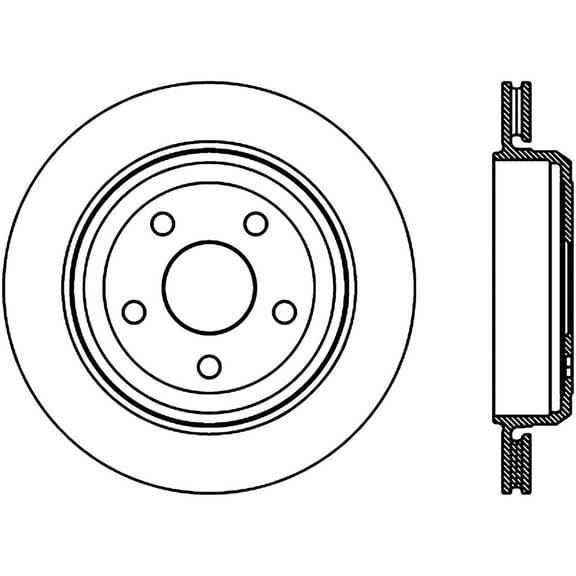 Disc Brake Rotor Fits select: 2014-2015 JEEP GRAND CHEROKEE LIMITED, 2016 JEEP GRAND CHEROKEE