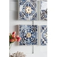 thumbnail image 2 of S/4 Abstract Blue, White, and Gold Wall Decor Accents, 9.5x9.5", 2 of 6