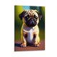 thumbnail image 1 of Pug Cuadro decorativo colgante - Arte de pared - Póster enmarcado - Decoración de pared - Regalos para familia, amigos y aficionados 20*30 cm, 1 of 6