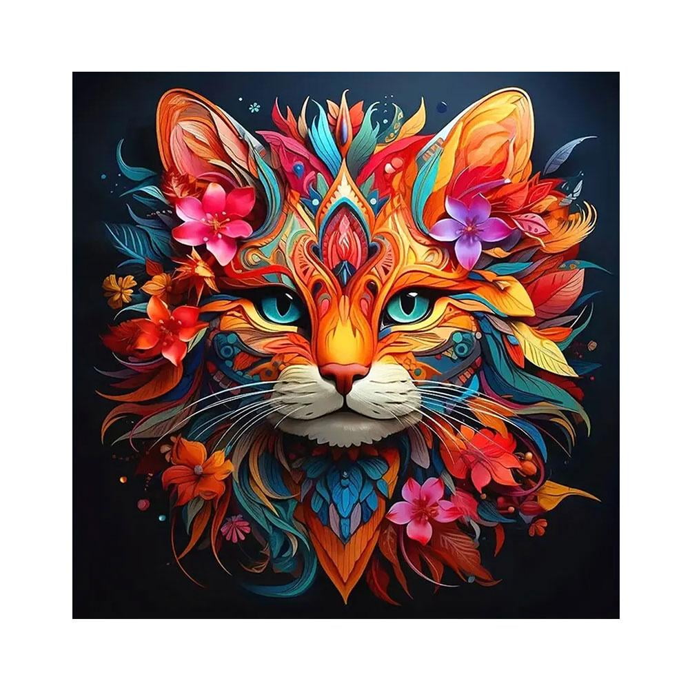 Ginfonr 5D Diamond Painting Kit Completo - Luna E Paesaggio, 30x40 Cm, Con Tela E Strass Rotondi - Hobby Creativo Antistress