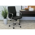 thumbnail image 4 of Boss Office Products Drummond Faux Leather Swivel Office Chair in Black, 4 of 9