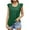 Green tank tops for women, variant on ATOYSOY Women's Ruffle Pleated Tank Tops Tunic Round Neck Girls Retro Beach Solid Color Casual Workout Versatile Summer Camisole Sleeveless Trendy Tees Black L