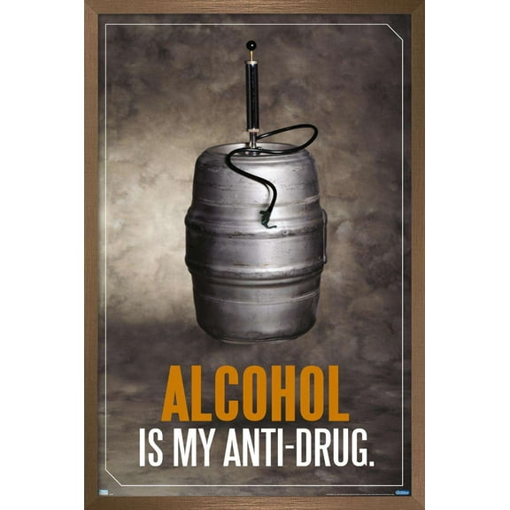 Alcohol - Anti-Drug Wall Poster, 14.725" x 22.375", Framed