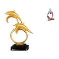 thumbnail image 1 of Figura de delfín,Colección de adornos de escritorio con figuras de delfines,Estatua decorativa moderna para el hogar,artesanías artísticas,Estatua de resina,Estatua de resina de pensador, 1 of 8