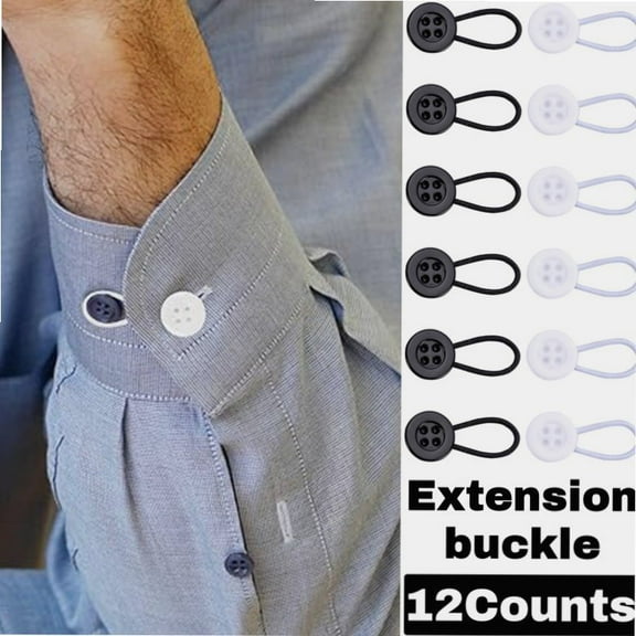 Collar Extenders Shirts Soft Elastics Expanded Tight Neck Relief Dress Shirt Button Extensions