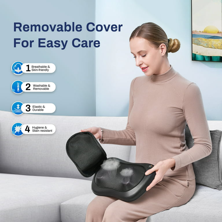 ALLJOY Shiatsu Back and Neck Massager with Heat，Electric Deep Tissue 3D  Kneading Massage Pillow for …See more ALLJOY Shiatsu Back and Neck Massager