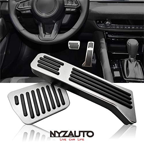 NYZAUTO Anti-Slip Performance Foot Pedal Pads kit for 2019 up Ford F150,Auto No Drilling Aluminum Brake and Gas Accelerator Pedal Covers NYZAUTO Anti-Slip Performance Foot Pedal Pads kit for 2019 up Ford F150,Auto No Drilling Aluminum Brake and Gas Accelerator Pedal Covers