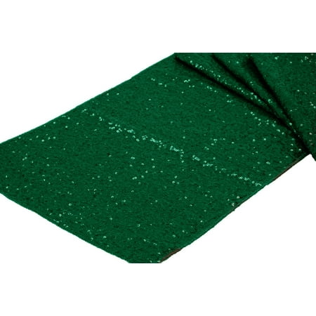 Emerald Base - Glitz Sequin Table Runner Sequin all over on Taffeta base Approx. 12